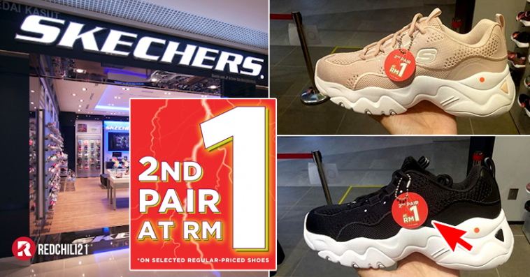 Skechers Sale 2nd Pair for Only RM1 