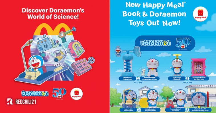 Mcdonald S Latest Happy Meal Toys Features Doraemon Redchili21 My
