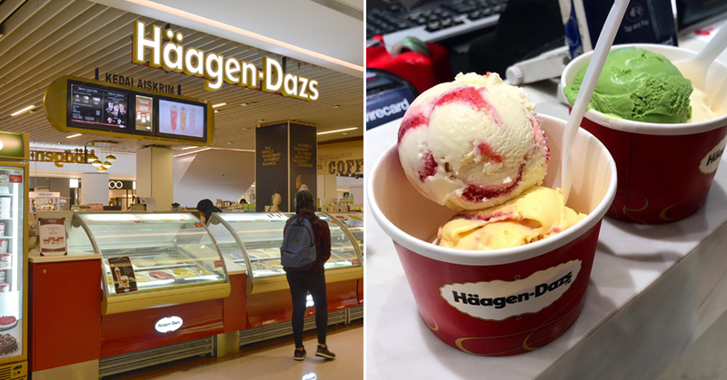 haagen dazs menu board