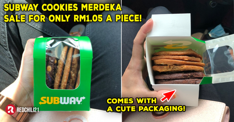 Celebrate Merdeka Months With Subway Cookies As Low As RM1.05