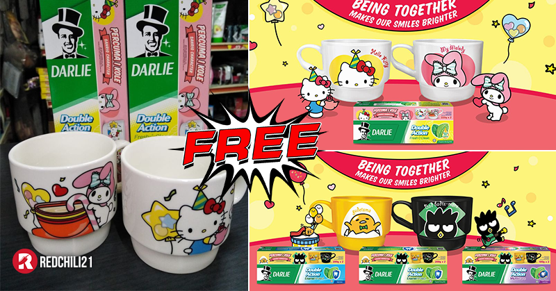 darlie toothpaste free cup