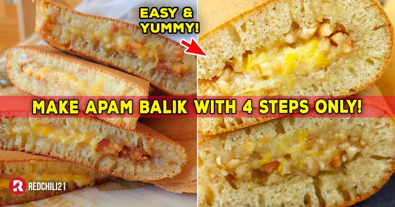 Make Delicious Apam Balik With 4 Simple Steps Only! - RedChili21 MY