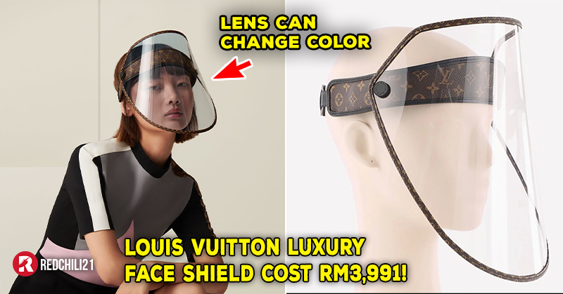The New Louis Vuitton Luxury Face Shield Cost RM3,991! - RedChili21 MY