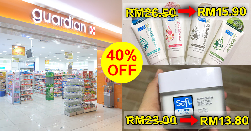 All Skincare Products 40 Off Promotion At Guardian Redchili21 My